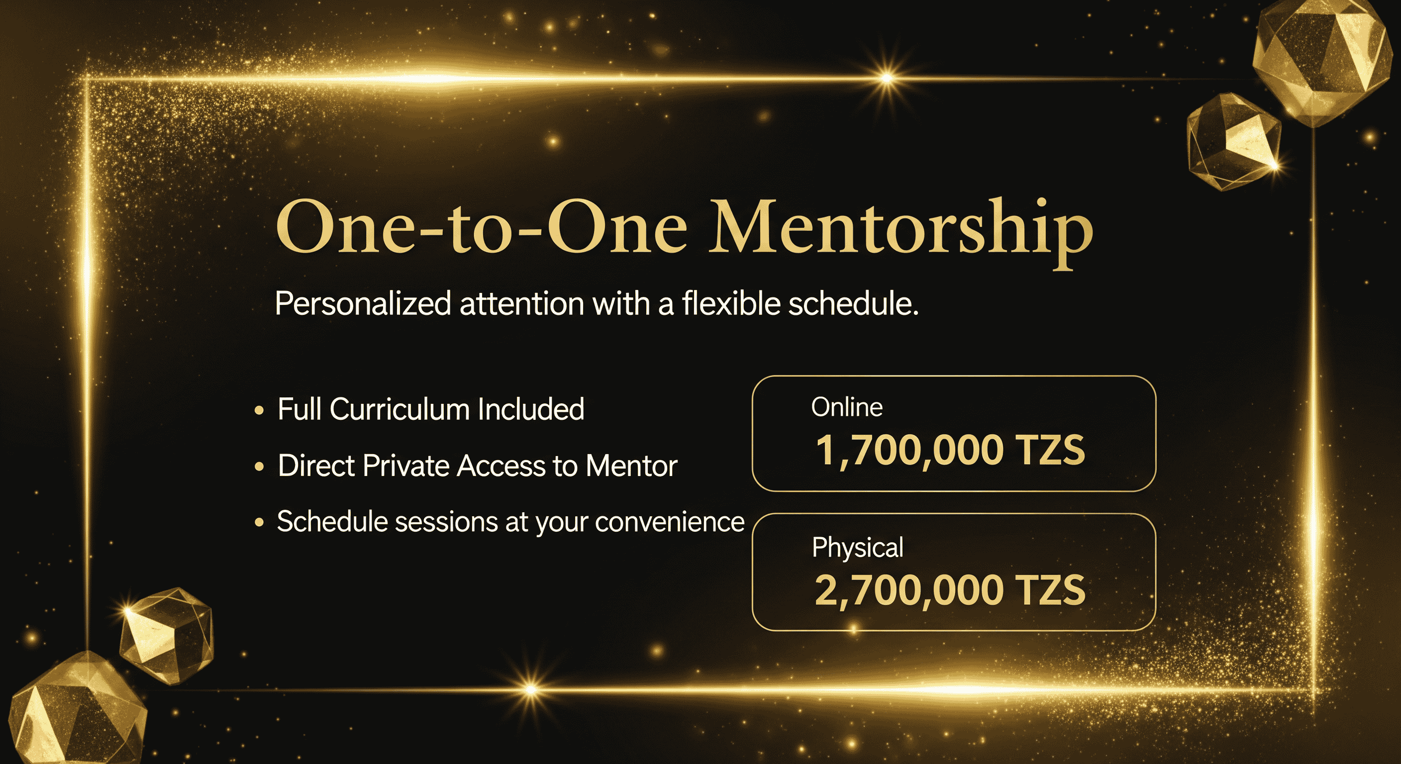 One to One Mentorship